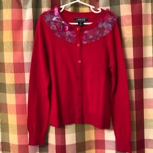 NWOT Lands End girls 7-8 cardigan